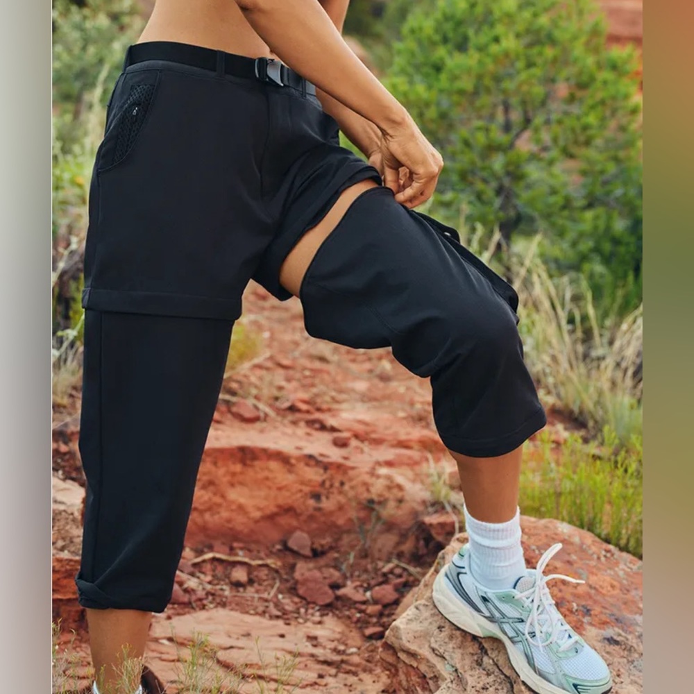 Outdoor Voices Rectrek Zip off Pants Black Sz Small NWT